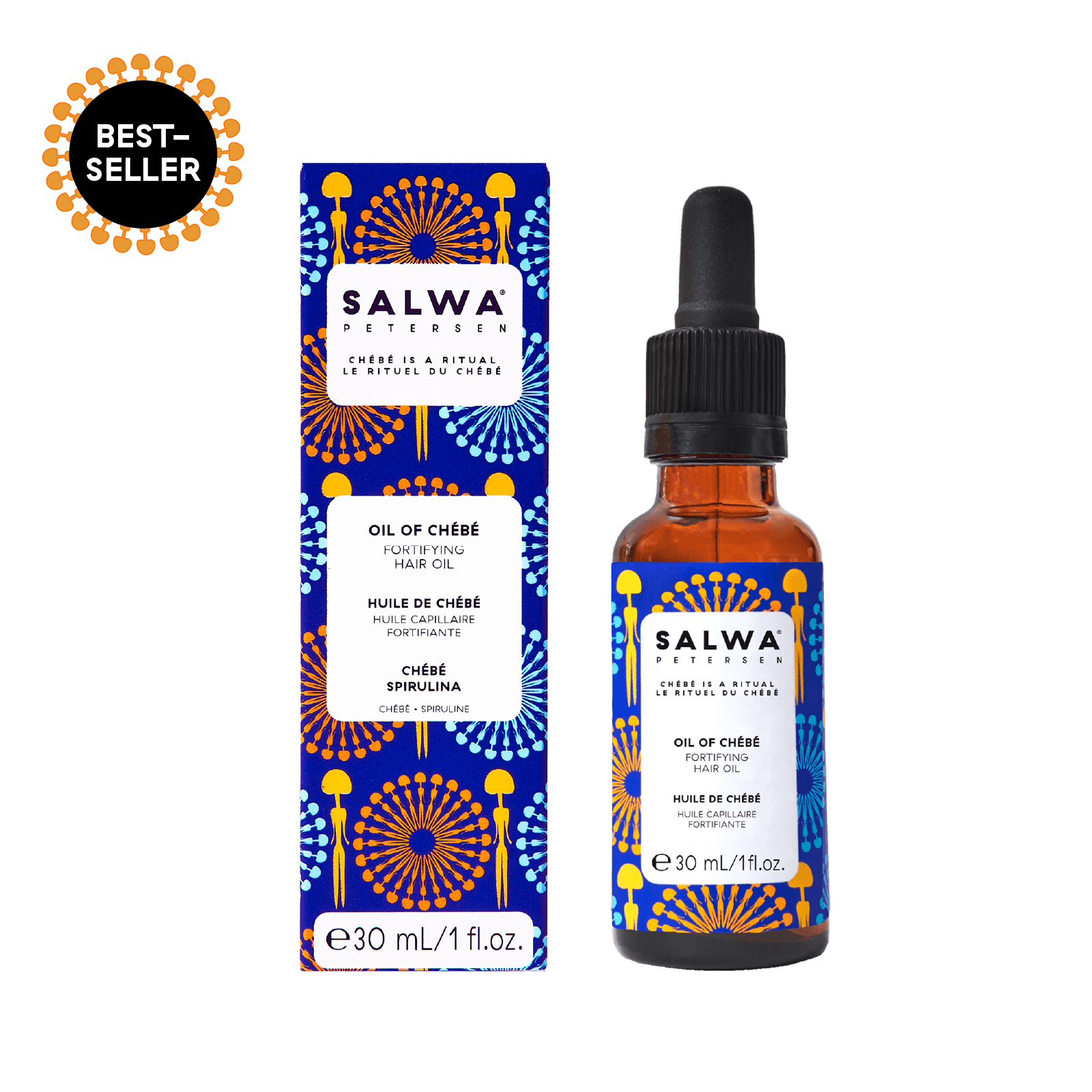 Growth Oil for Hair and Scalp | Chébé Complex + Rosemary - Salwa Petersen - CHÉRIBÉ®